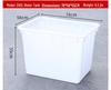 White 90-400L Thickened PE Square Water Storage & Aquatic Tank