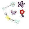 Green Flower Metal Shoe Charms for Crocs - Decorative Chain Buckles