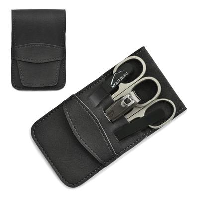 Mont Bleu 5-piece Manicure Set In Faux Leather Case