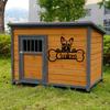 Personalized Metal Dog House Sign, Rustic Wall Decor for Pet Lovers, Unique Gift for Dog Owners, Outdoor Garden Art