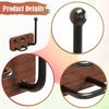 Brush And Comb Holder, Hair Tool Organizer, Made of Solid Wood, Easy To Install, Sturdy Compact,