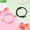 Stylisch Modebewusst 2 Stück / Paar Passende Partnerarmbänder Liebhaber Entzückendes Herz Magnet Armband Valentinstag Armband Anziehen BrazaleteMode