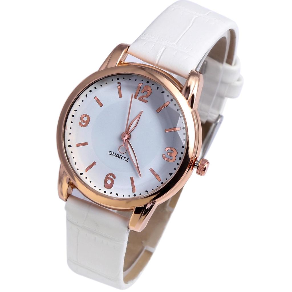 Fashion Women Dress Watch Leather Quartz Wrist watch Luxury Top