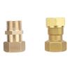 G1/2 Union Hexagon Straight Connector 1/2" Male/Female Thread Brass Compression Connector Plumbing Pipe Fittings