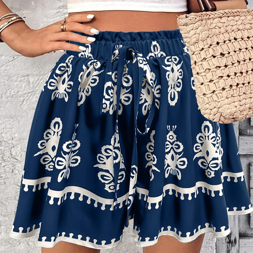 Ladies' Casual Loose Spring/summer Fashionable Bohemian Printed Shorts