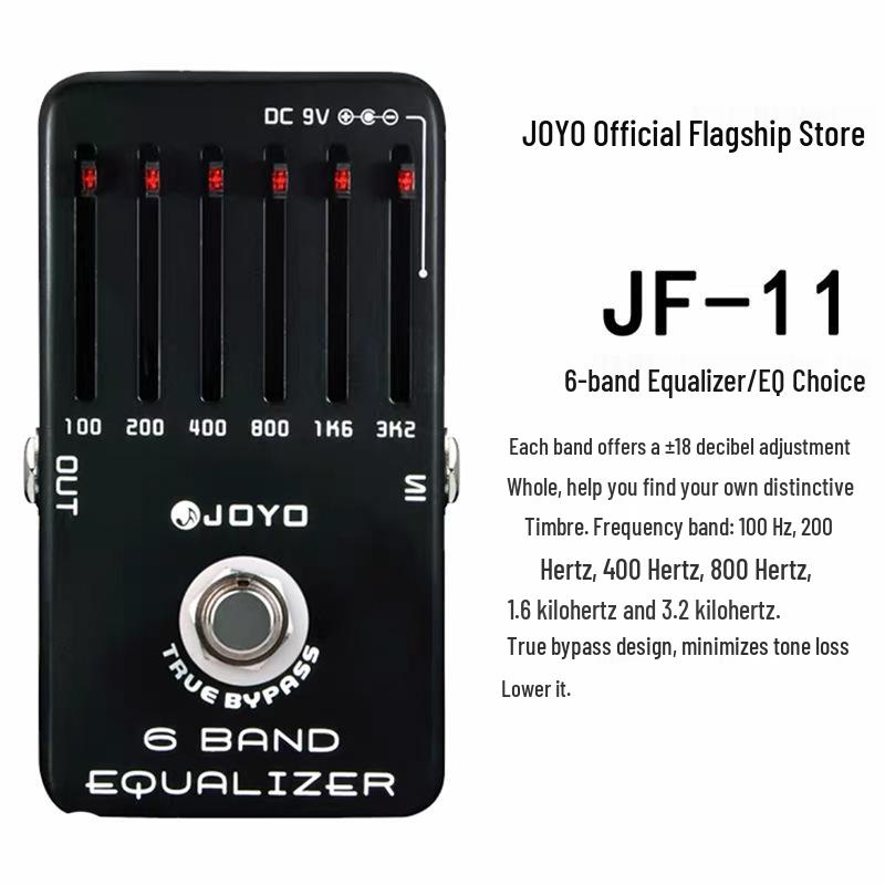 Pedal de Efeitos Overdrive & Distorção Analógico/Digital Série JF da JOYO