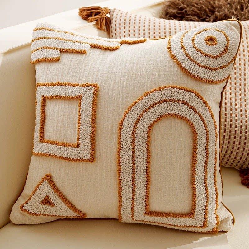 Leichter Luxus High-End Sofakissen Kissenbezug Böhmischer Stil Bettkopfteil Erkerfenster Kissenbezug 45×45cm