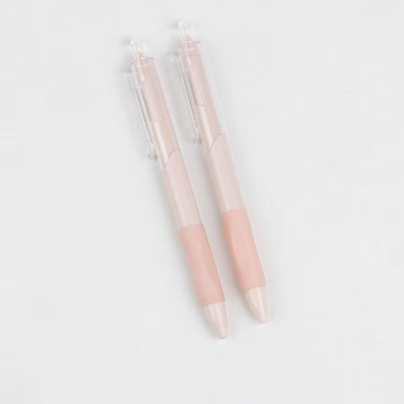 Quick-Dry White Brush Pen: 0.5mm Click-Action for Students & Office Signature Use.