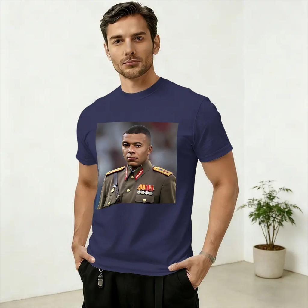 Kylian Mbappé Dictador Meme T-shirt Estiva 100% Cotone T-shirt Per Unisex Moda Stampa T-shirt Manica Corta Abbigliamento Classico