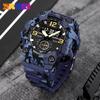 Stylish Large Dial Outdoor Multi-function Electronic Watch Waterproof Camouflage Watch