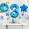 Lantern Fish Shark Whale Benny Crab Year Old Aluminum Film Balloon Digital Balloon Bundle
