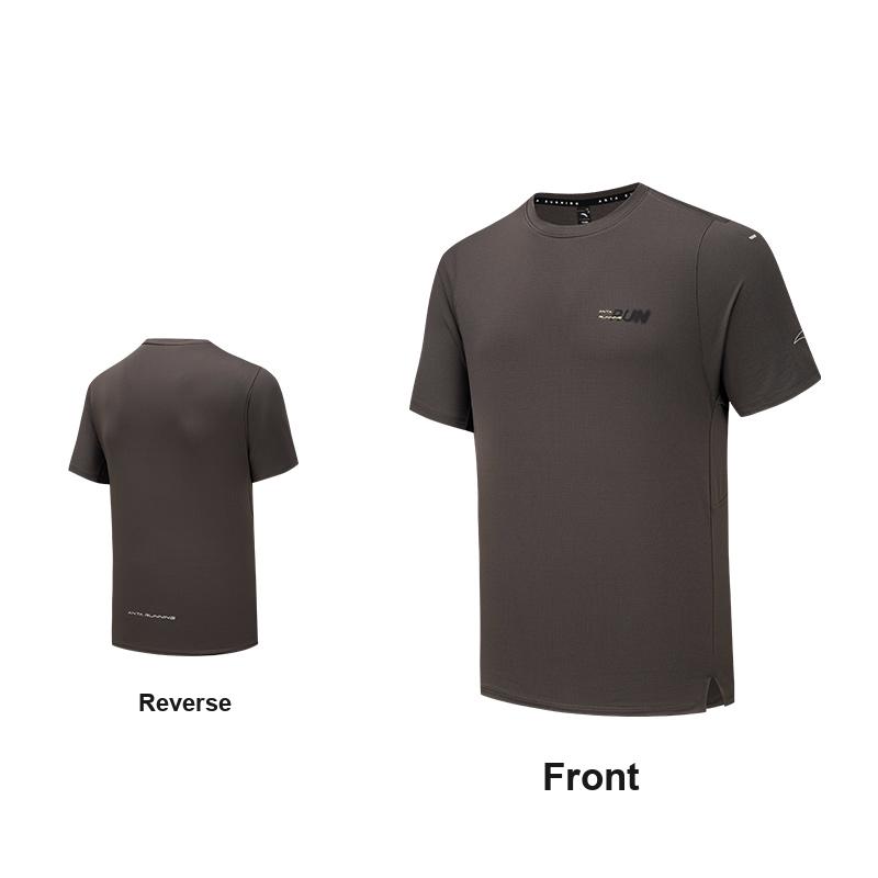 Anta Advanced Running Breathable Comfortable Sports Casual Quick-Drying Woven Short Sleeve T-Shirt Men tops 152625108-6