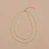 New rice grain pearl double layer women's neck chain collarbone chain