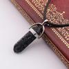 Handmade Amethyst & Rose Quartz Hexagonal Pendant Necklace N760