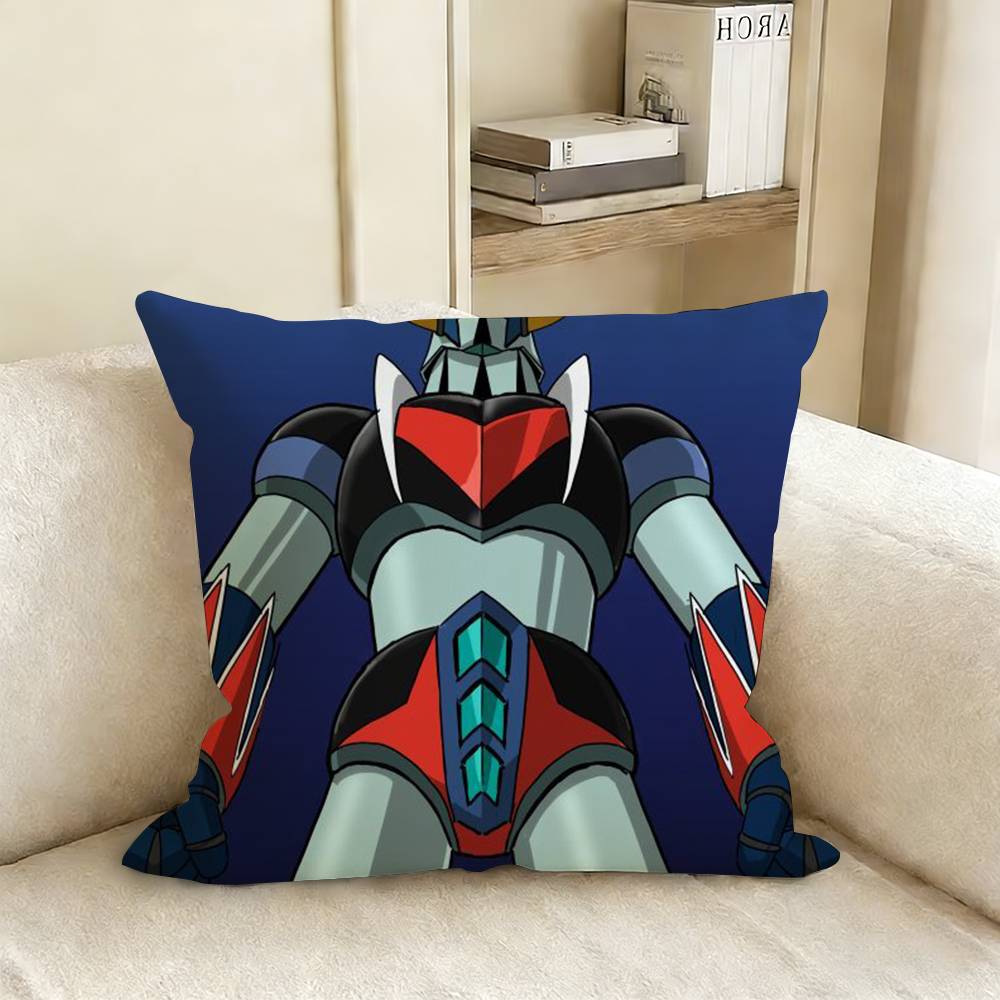 

UFO RRobot GGoldorak Pillow Case Living Room Sofa Cushion Cover Suitable For Home Bedroom Room Decoration 30X30cm