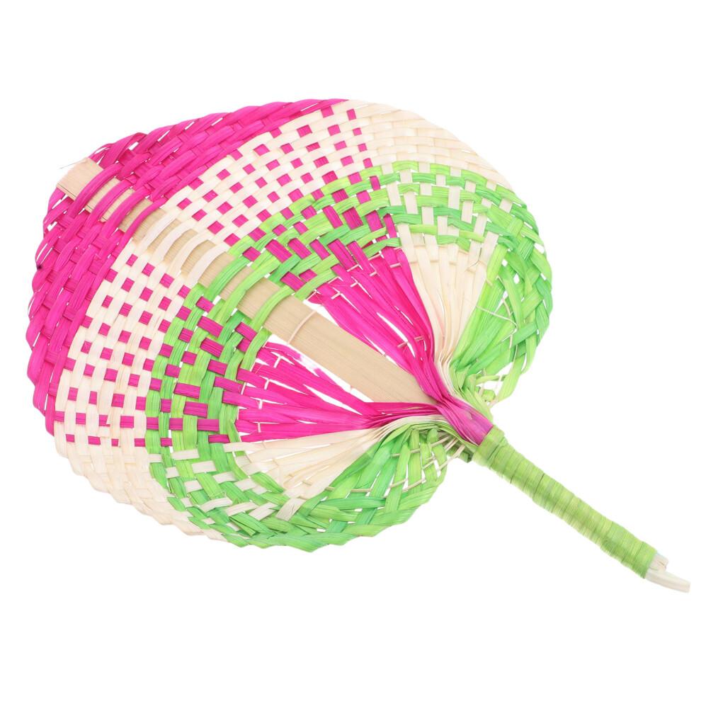 Traditional Chinese Handwoven Bamboo Fan For Summer Travel Outdoor Use