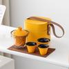 Portable Ceramic Kung Fu Travel Tea Set