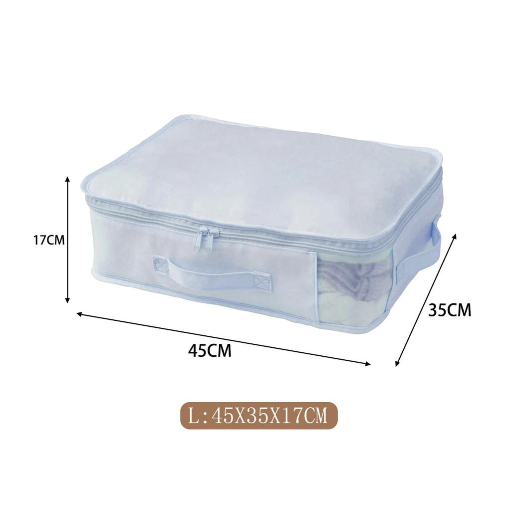 Visible Bed Sheet Storage Bag Folding Blanket Storage Container With Handle Large Capacity Moving Packing Bag Closet