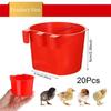 20pcs Plastic Poultry Coop Feeder Water Drinker Hanging Feeder Cage Cups  Rabbit