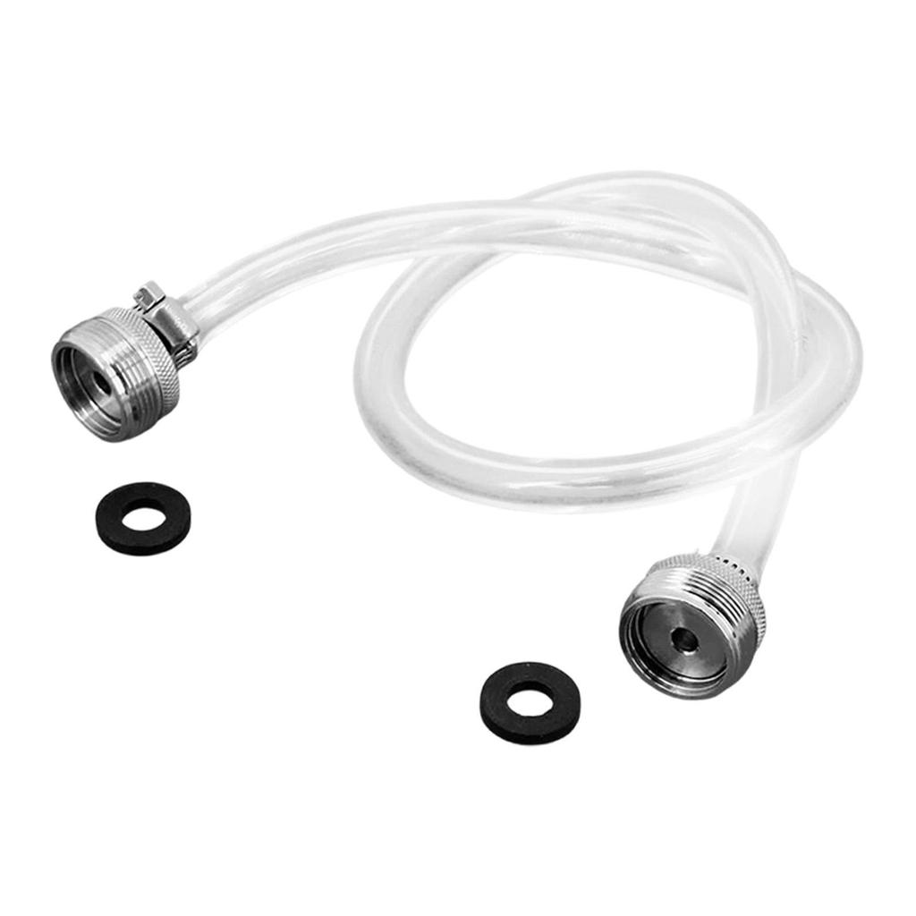 Beer Line Cleaning Hose,Two Faucet Threads,Brew Tubing 60cm 5/16inch 8mm Hose for Homebrewing