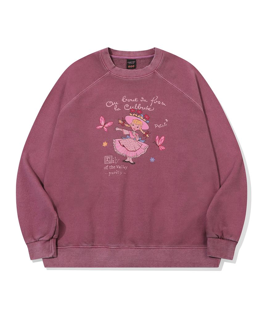 CPGN STUDIO Petit Lily Raglan Pigment Sweatshirt Dusty Pink