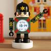 Cartoon Robot Alarm Clock Metal Wake-up Clocks with Flashing Eye Lights Desktop Ornament Children Christmas Gift D57B