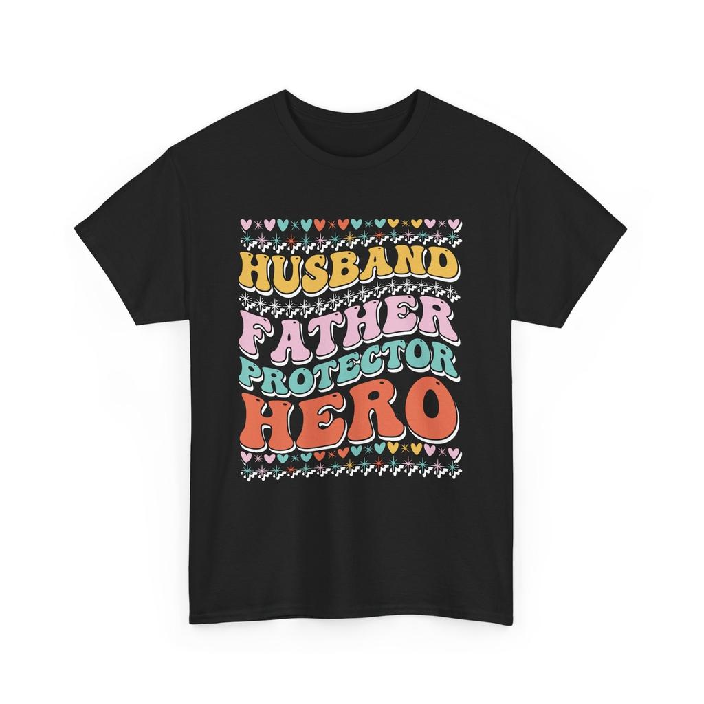 T-shirt Comics de Super-héros | T-shirt de Fan de Héros | mari père protecteur héros T-shirt