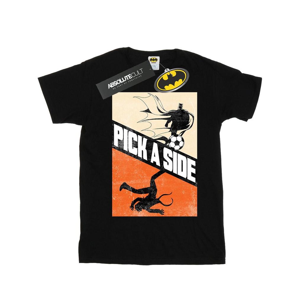 DC Comics Mens Batman Football Pick A Side T-Shirt