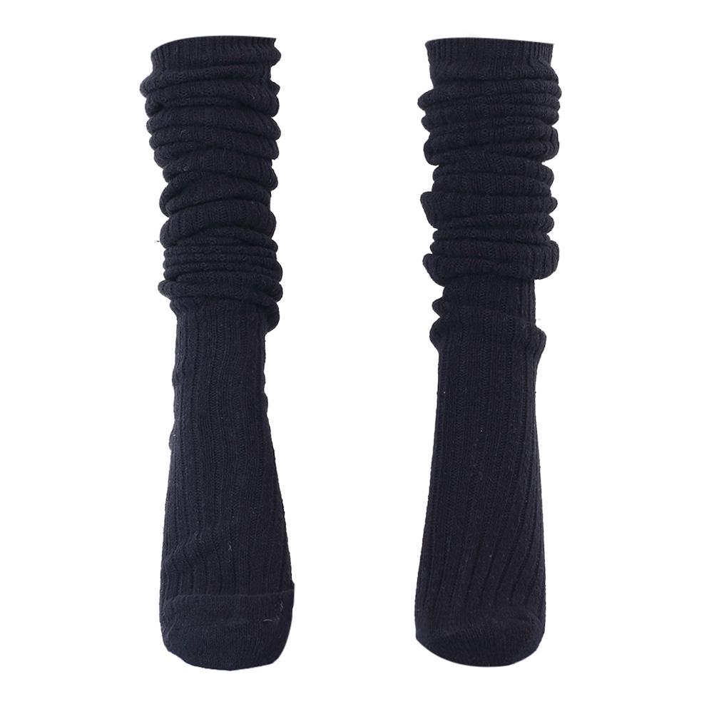 

Women s Stockings Gaiters Striped Long Socks Thigh Winter High Stockings Warm Over Knee Socks Soft Wool Christmas Stockings 80g чорний