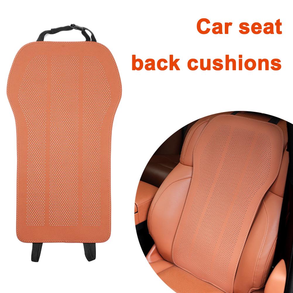 Car Seat Back Cushions Universal Breathable Leather Front Accessories Mat Protector Seat Interior Cushion Backrest Car Supp S8F5