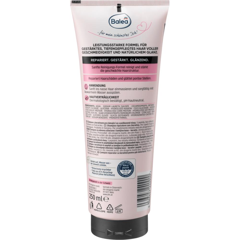 Germany DM Balea Sampon Reparator Keratin 250ml