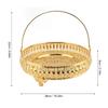Alloy Dessert Plate Round Cake Plate Platters Fruit Tray  Living Room