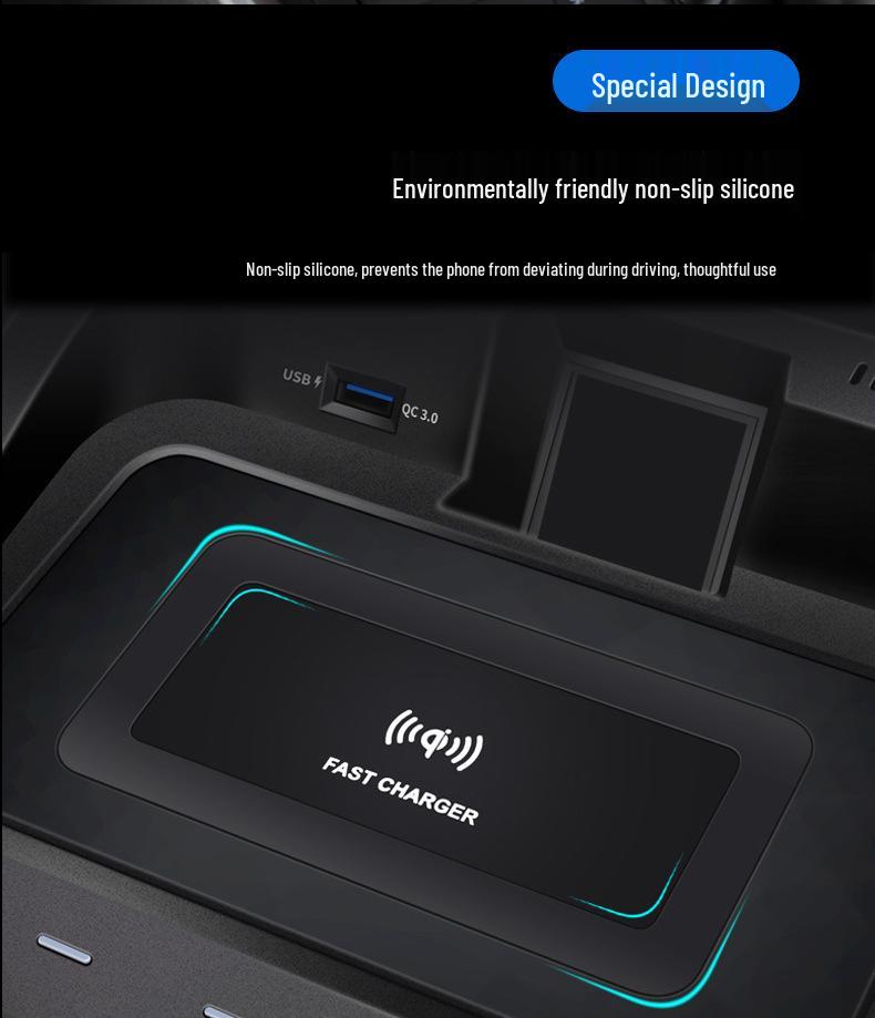 Wireless Fast Charging Plug-In for 20-23 Toyota RAV4/Wilanda Console Modification