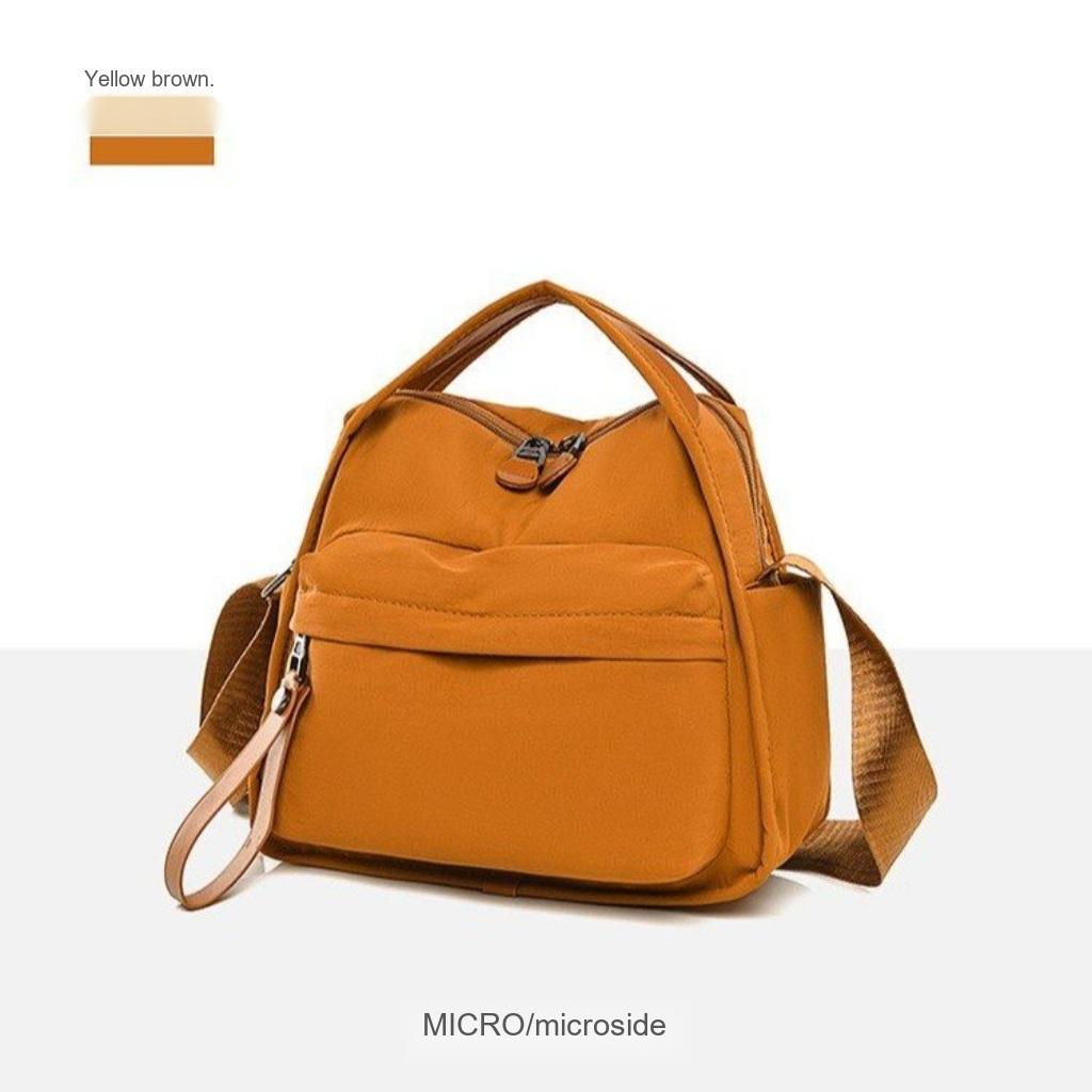 Shoulder Bag Women Nylon Multi Pocket Adjustable Strap for Daily Office