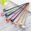 8 PCS Spoon Straws Drinking Spoon for Frozen Drink, Milkshake, Smoothies, Ice Cream Sundaes with 2 Cleaner