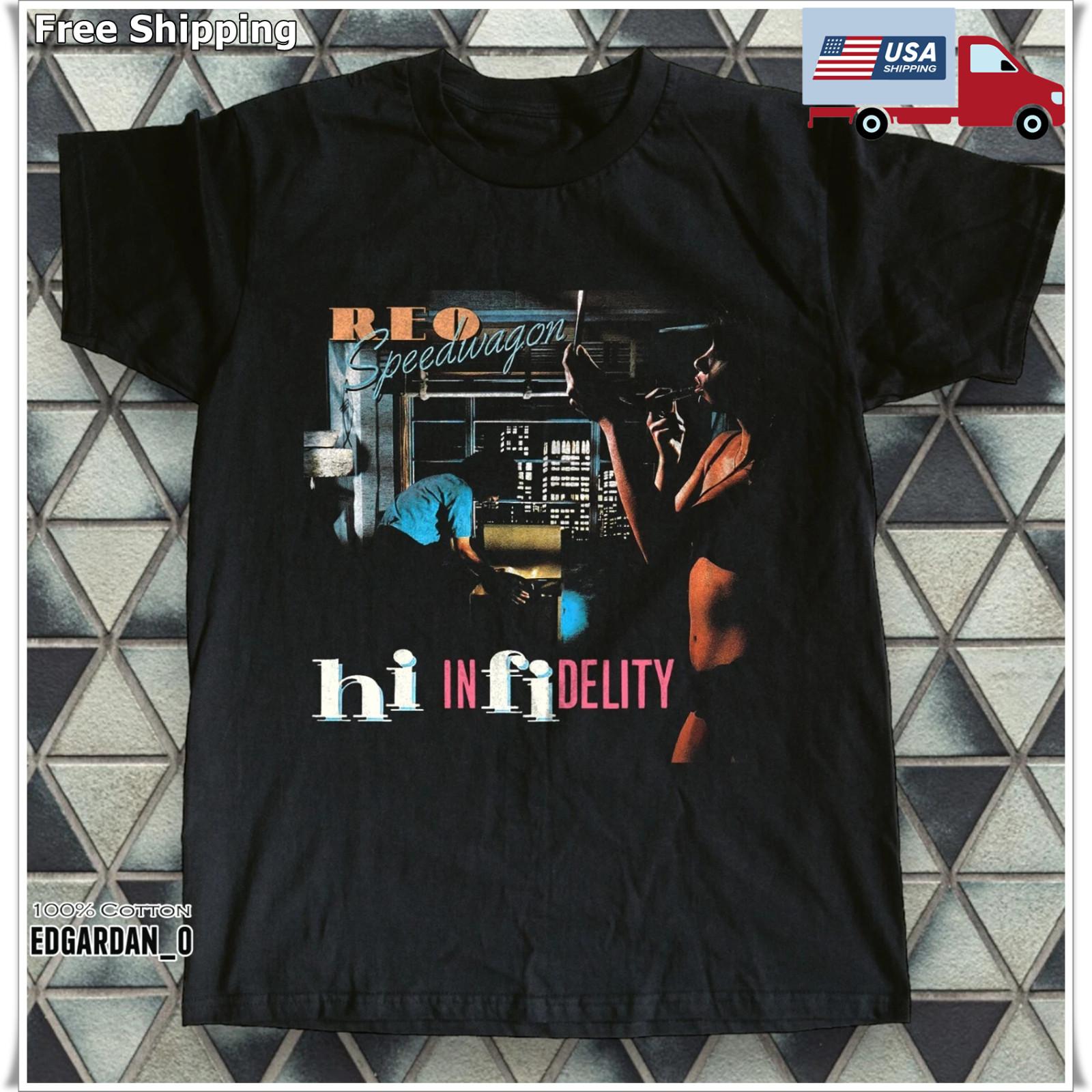 REO Speedwagon - Hi Infidelity Albums Rock Music Black T-shirt S-5XL M