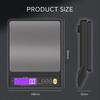 20.2x15.8x4.1cm Multifunction Stainless Steel Measuring Weighing Baking Tool With LCD Display Household Digital Electronic Kitchen Scale