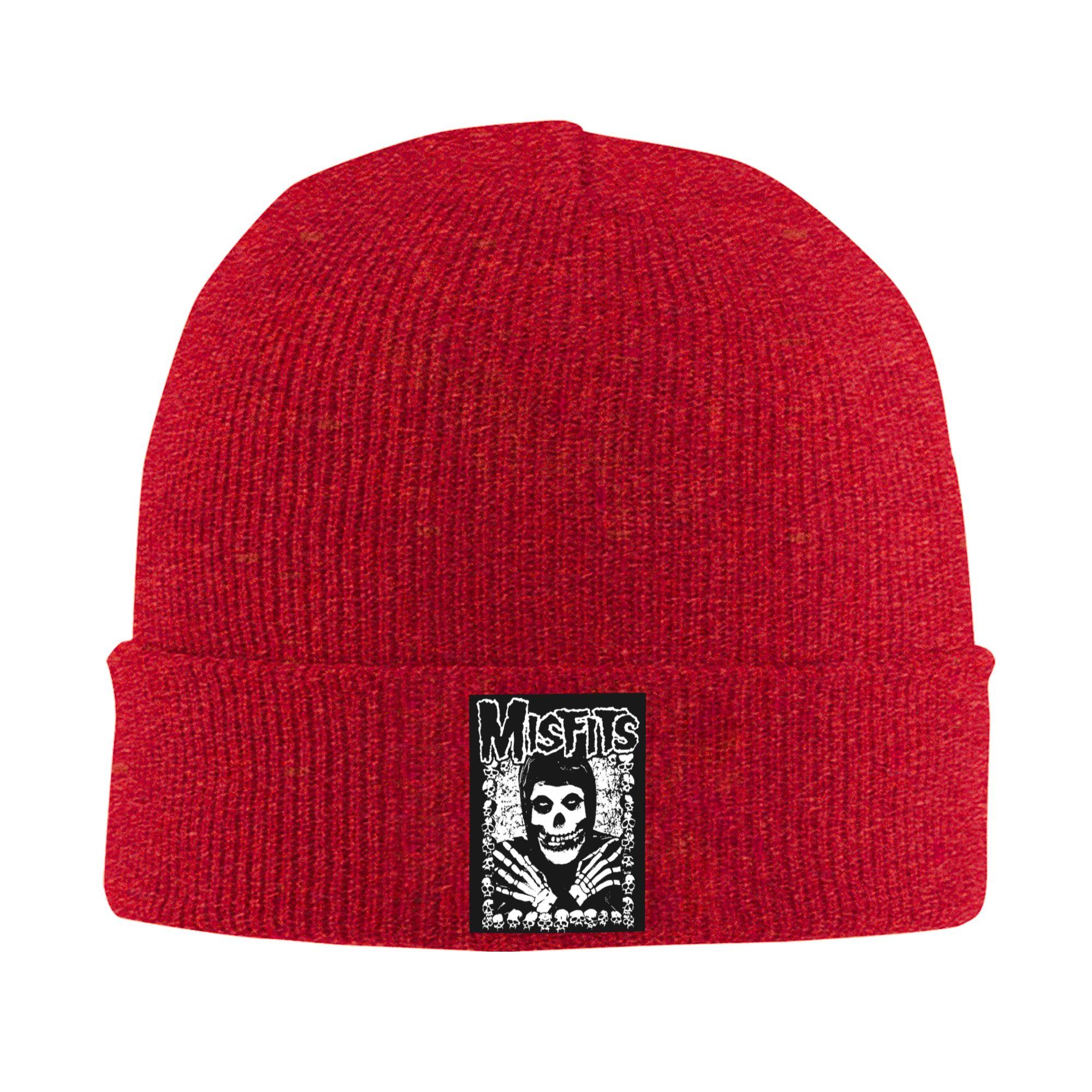 Misfits Skull Warm Knitted Cap Winter Knit Bonnet Hat Skullies Beanies Hip Hop Caps for Unisex One Size