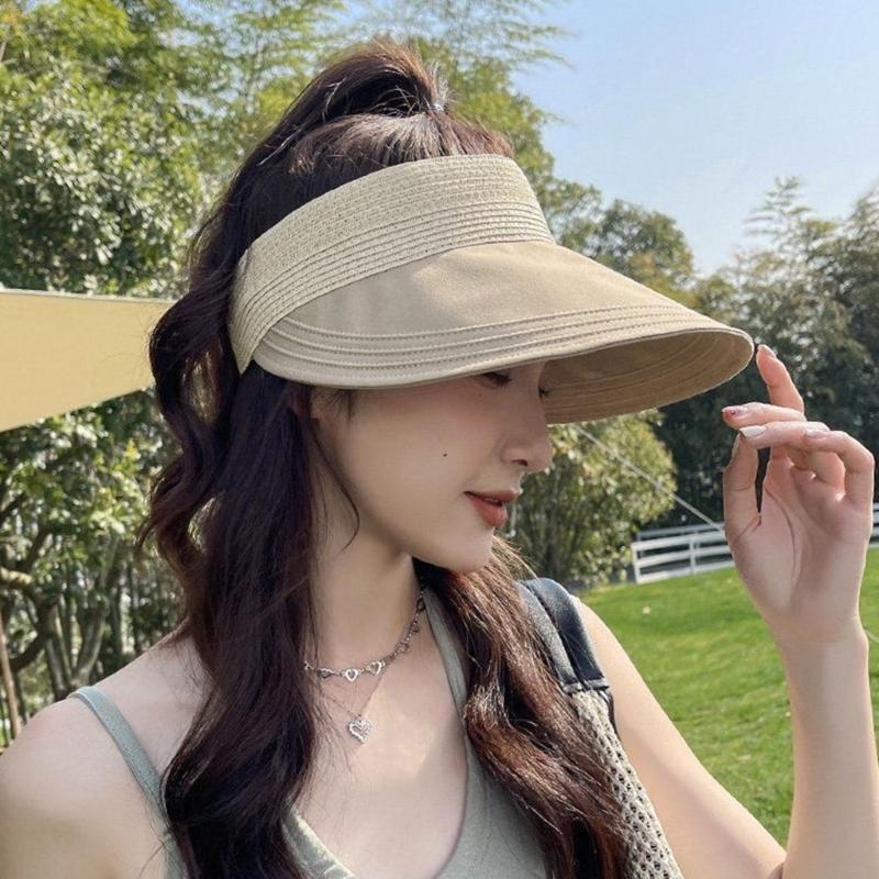 Beach Visor Summer Sun Hat Golf Cap Straw Sun Visor Golf Visor Women Visor Hat
