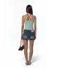 Kasiko Split Pocket Denim Skirt Blue