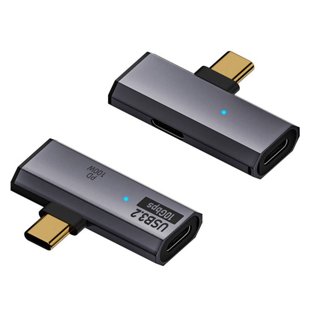 2in1 Type C USB 3.2 OTG Splitter PD 100W Fast Charging Adapter USB C Charger Adapter for Phone Tablet Macbook Hard Disk Earphone