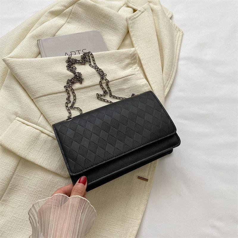 Chic Trendy Crossbody Bag For Women Stylish Fashion Pu Leather Shoulder Bag чёрный
