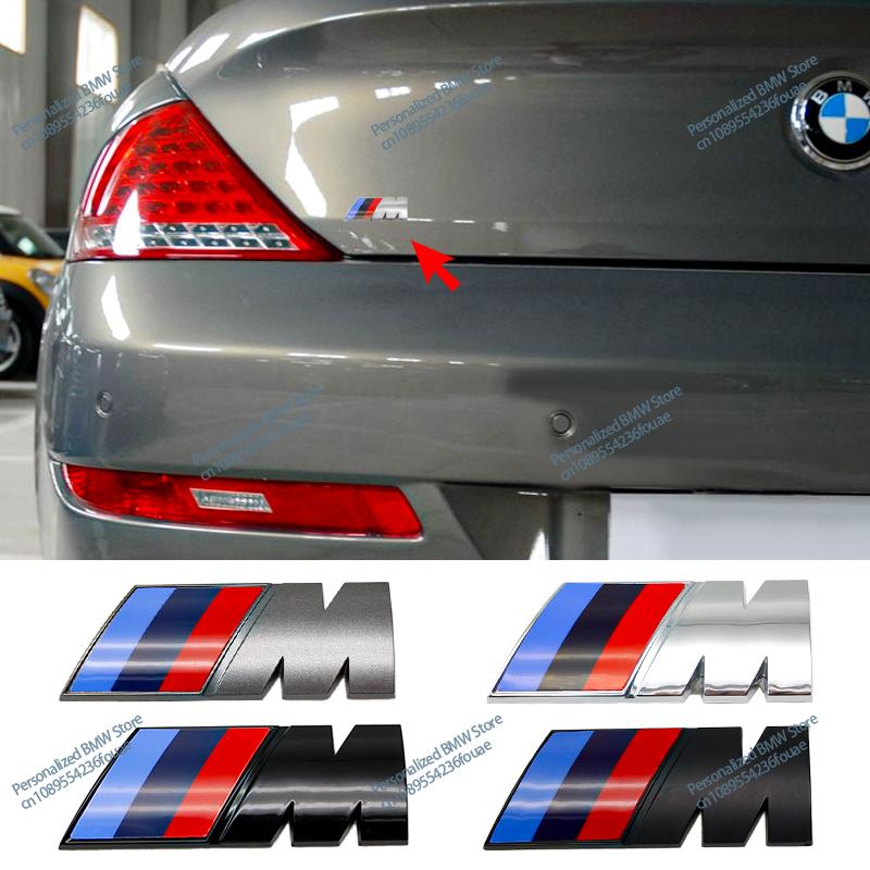 1PCS Car Fender Side Emblem Rear Trunk Badge M Logo Sticker For BMW G05 M M3 M5 M6 E46 E90 F30 G20 E36 E34 G20 G30 Accessories CVB4