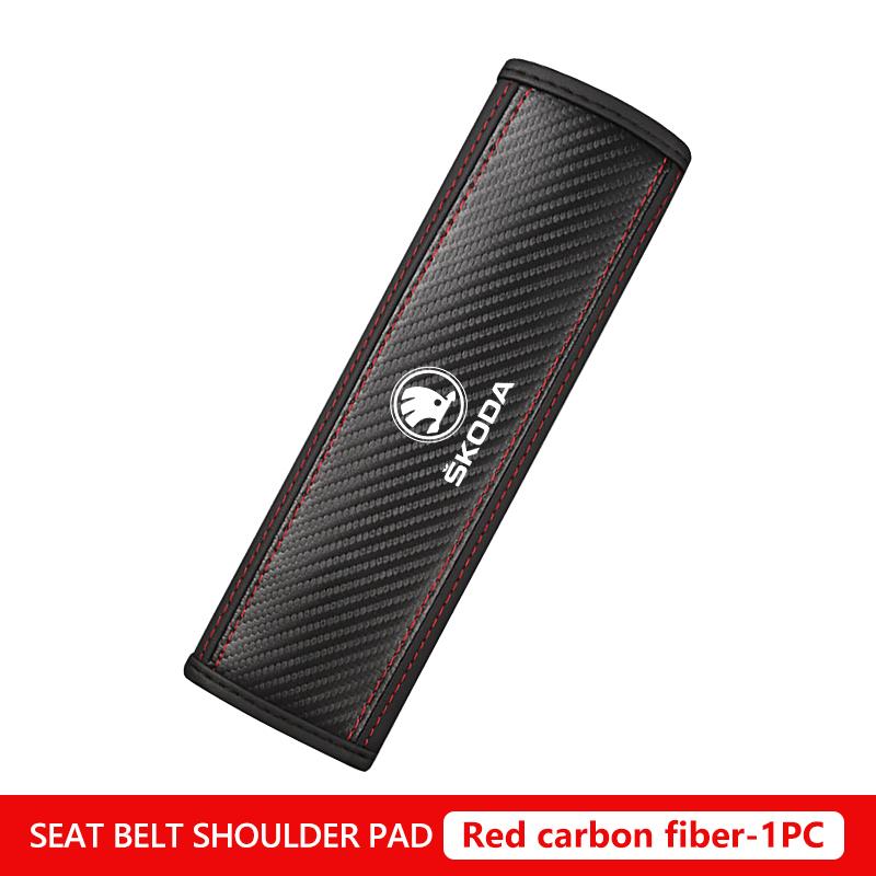 Ptncy6 Car Seat Belt Shoulder Protector Interior Decoration Accessories For Skoda VRS Octavia 1 2 3 A7 A5 Fabia Rapid Superb Yeti
