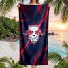 RB Leipzig Asciugamano da Spiaggia Calcio Microfibra Morbida Asciugamano Estivo Asciugatura Rapida Assorbente per Spiaggia Piscina Viaggio