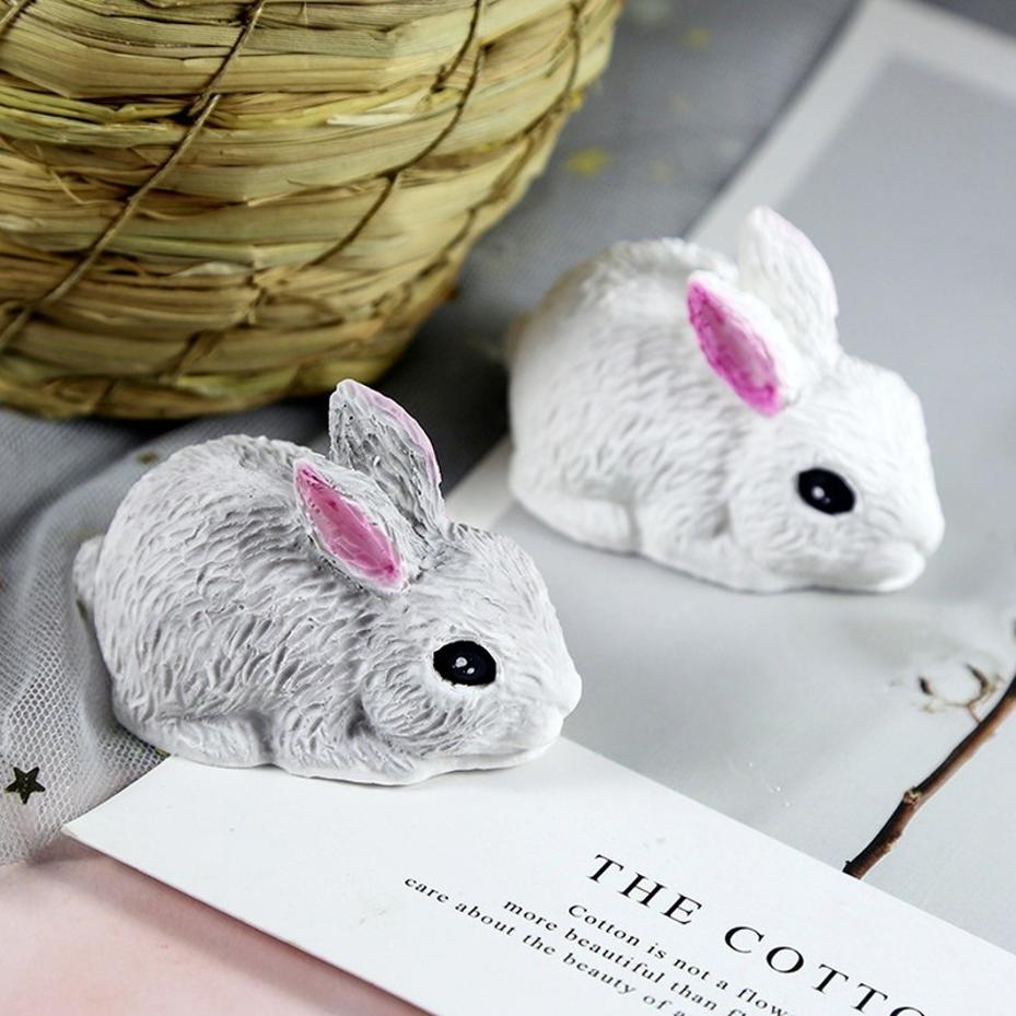 1 Pcs Cute Rabbit Silicone Mold Chocolate Mu Si Fondant Baking Cake Mold Plaster Drop Glue Handmade Soap Mold