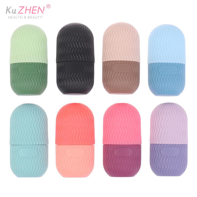 1PC Silicone Ice Cube Mold Ice Roller Massager Mold For Facial Ice Pack Skincare Tools Eliminating Eye Bag Reusable And Soothing
