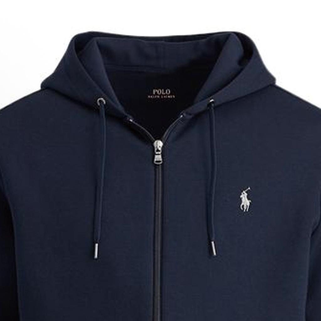 Polo Ralph Lauren Jednobarevná mikina s kapucí na zip s dlouhým rukávem a vyšívaným logem poníka Dámská mikina 211700350-002