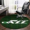 Jazz Basketball Team Round Rug for Livingroom,Bedroom, Palyroom, Chair Rug, Area rug, Circle Carpet, Large Size Fan Christmas gift
