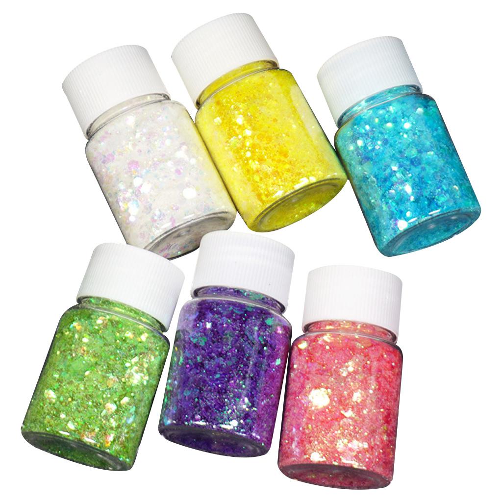 6 Bottles/Pack Epoxy Resin Filling Glitter Soft Clay for DIY Epoxy Resin Mold 1